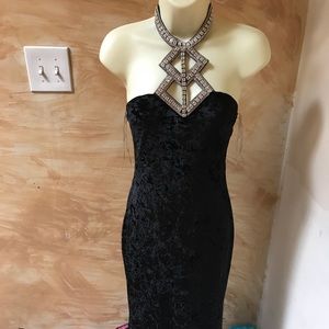 Sexy Black Velvet dress